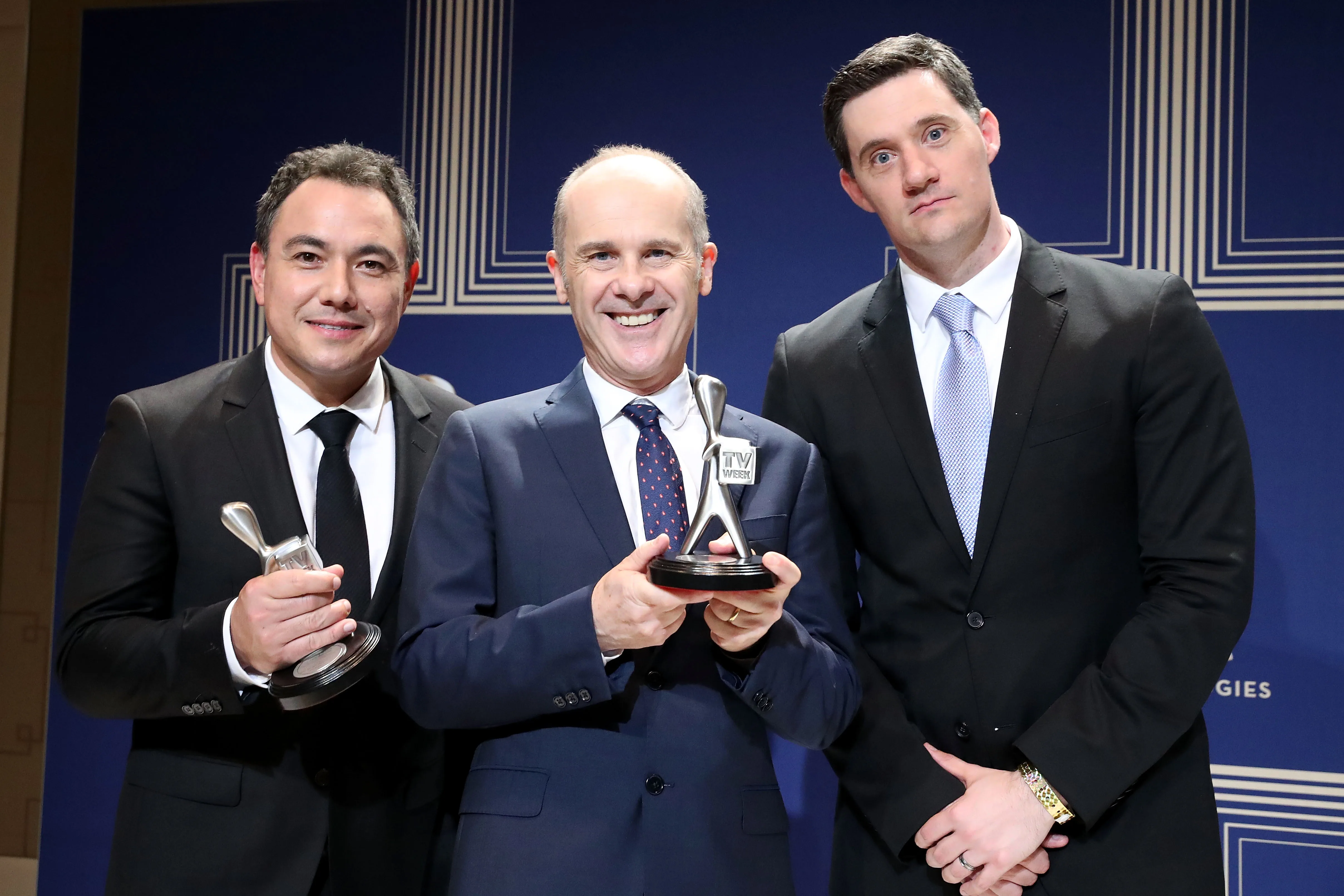 sam pang, Tom Gleisner and Ed Kavalee