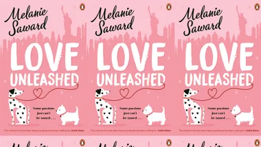 Pink, illustrated book cover of LOVE UNLEASHED.