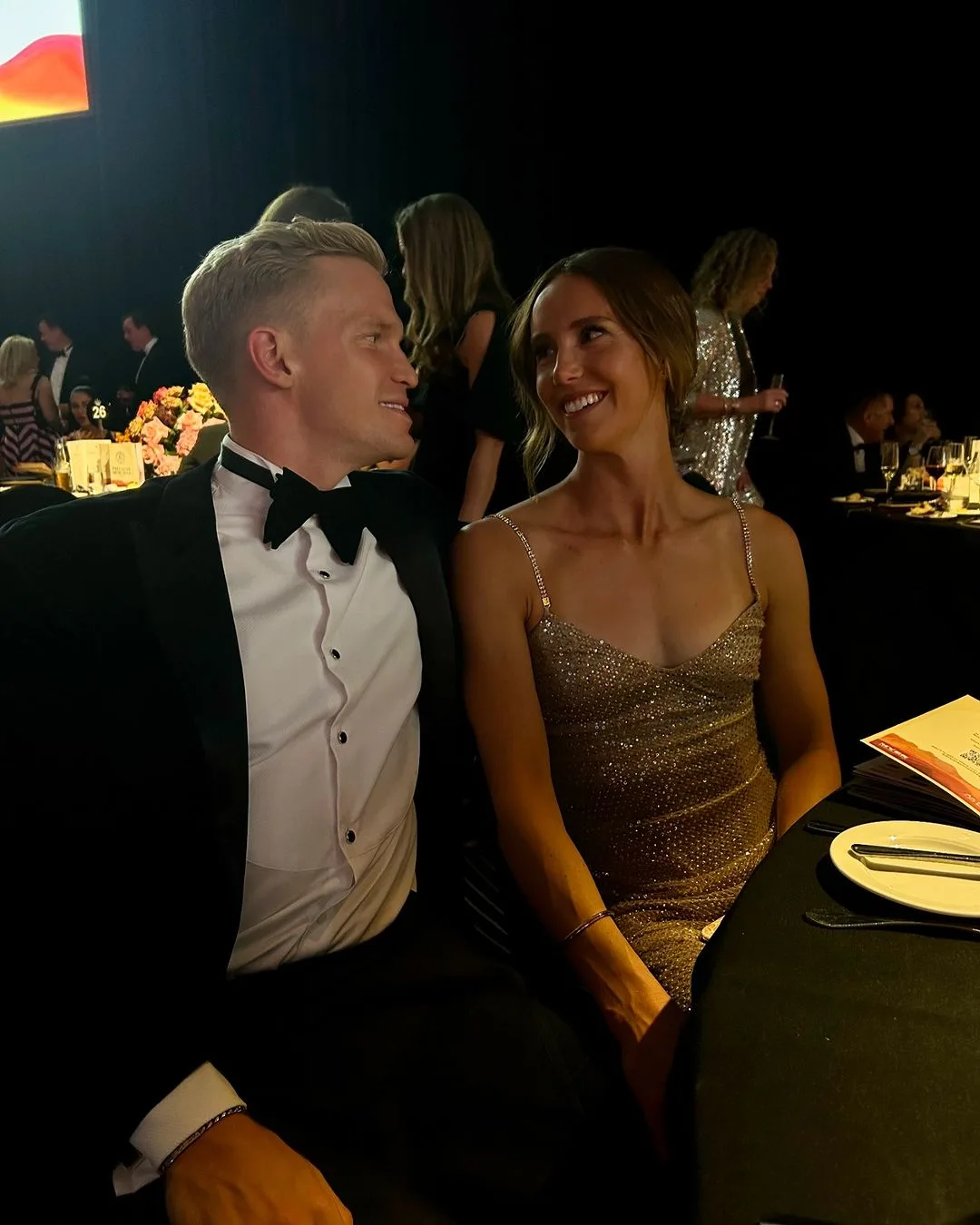 Cody and Emma at a formal event