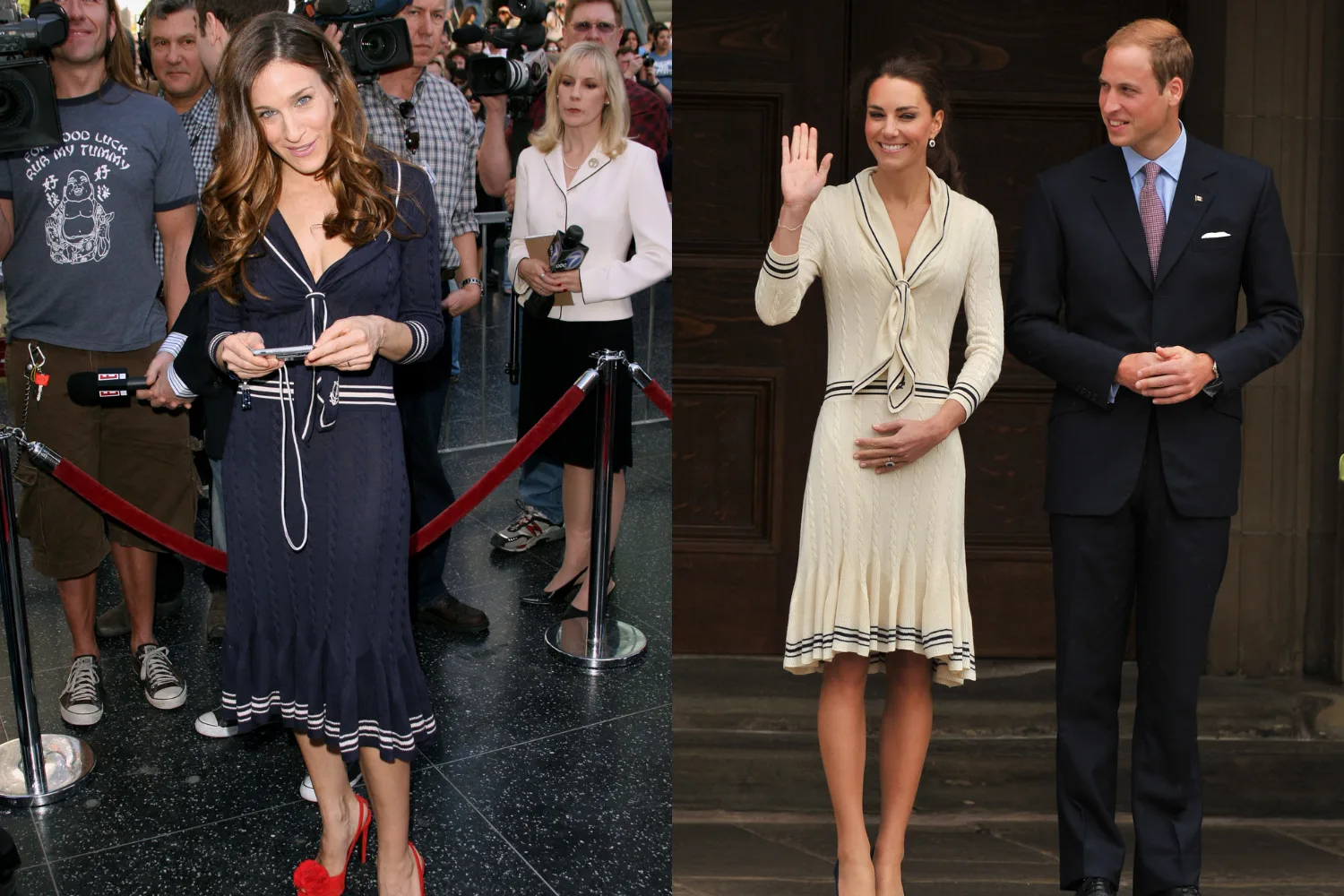 celebrities wearing the same outfits
- sarah jessica parker and kate middleton and prince william