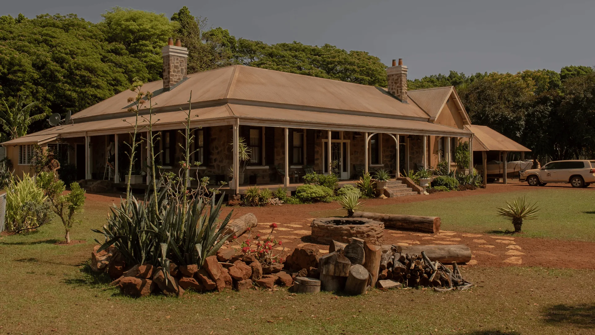 The purpose built Lawson family homestead. Credit; Netflix