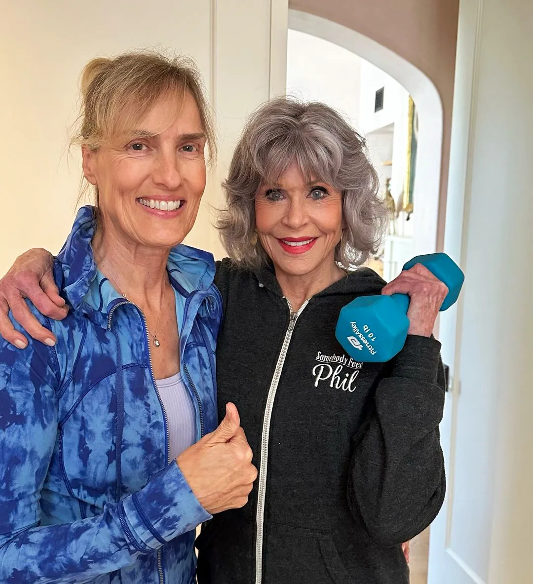 Malin Svensson and Jane Fonda. 