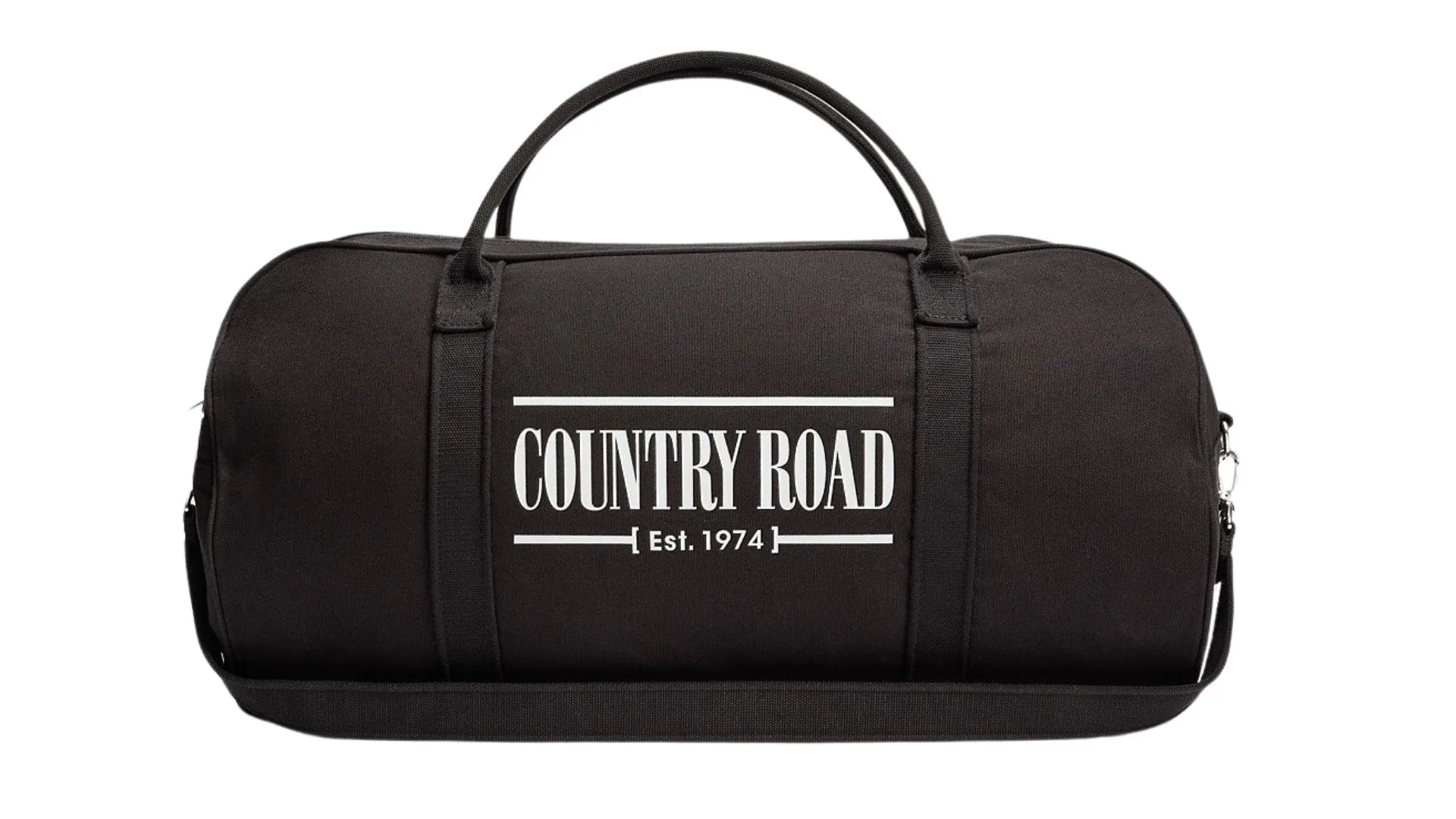 Australian Cotton Heritage Zip Canvas Tote in black