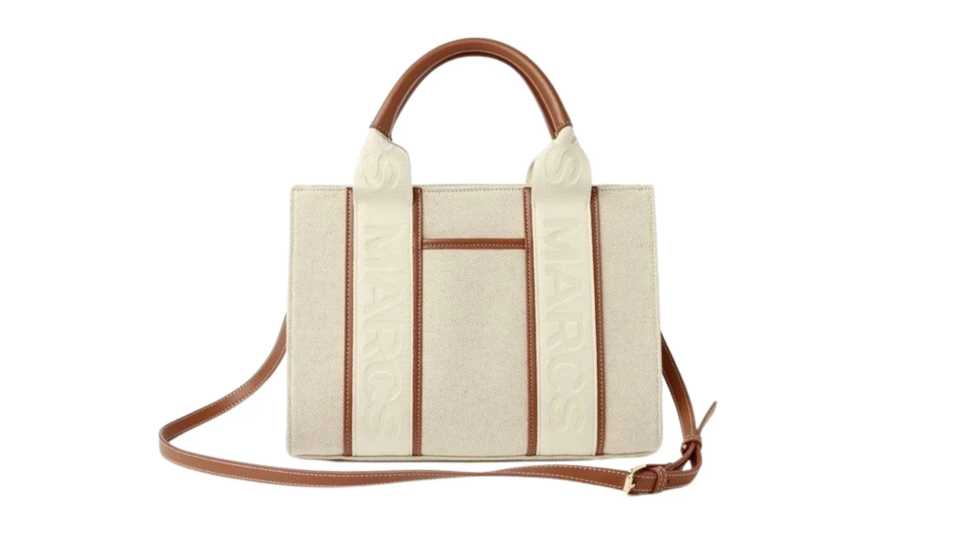 Marcs Barbados Natural Beige Zip Top Tote Bag