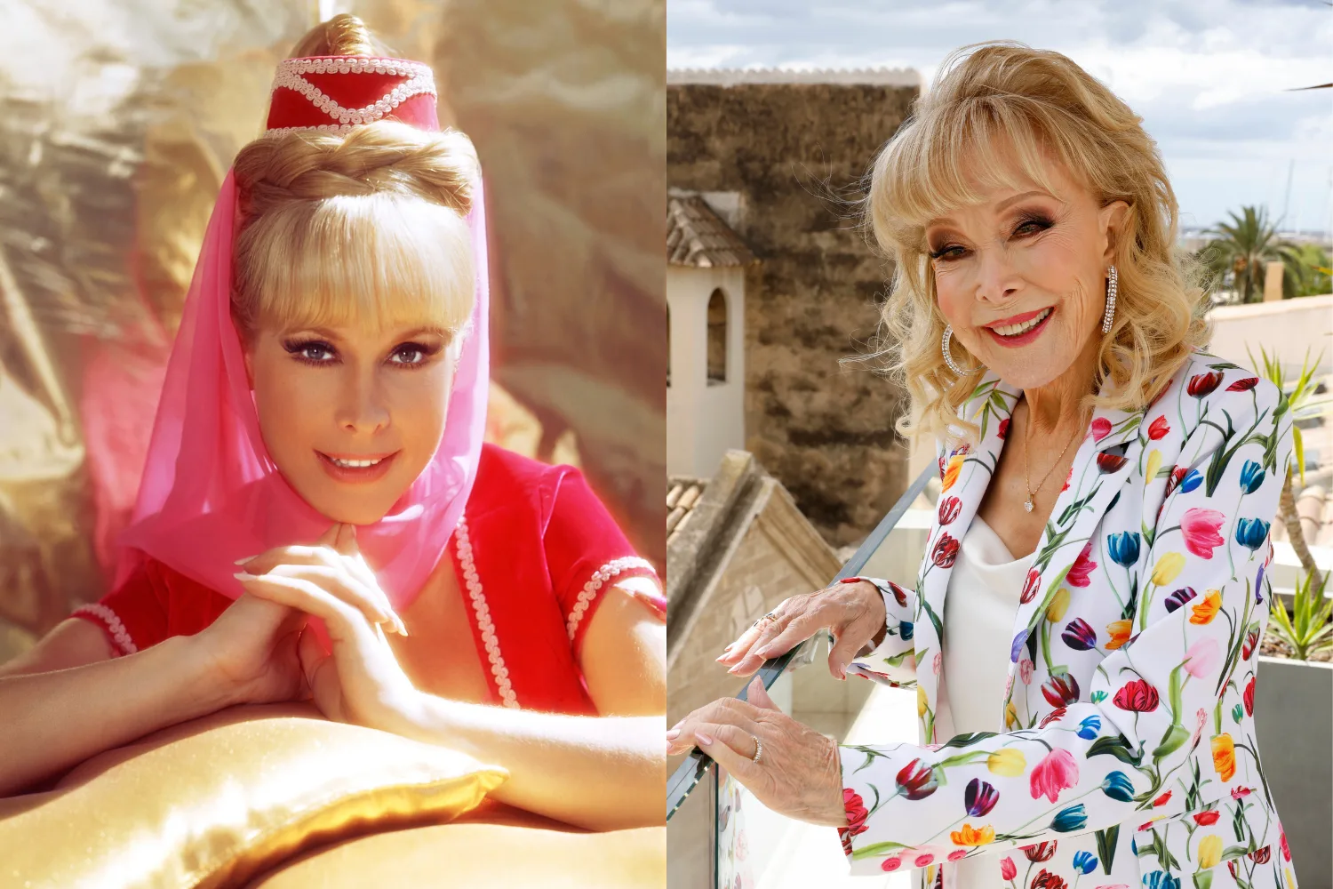 i dream of jeannie cast - barbara eden then and now