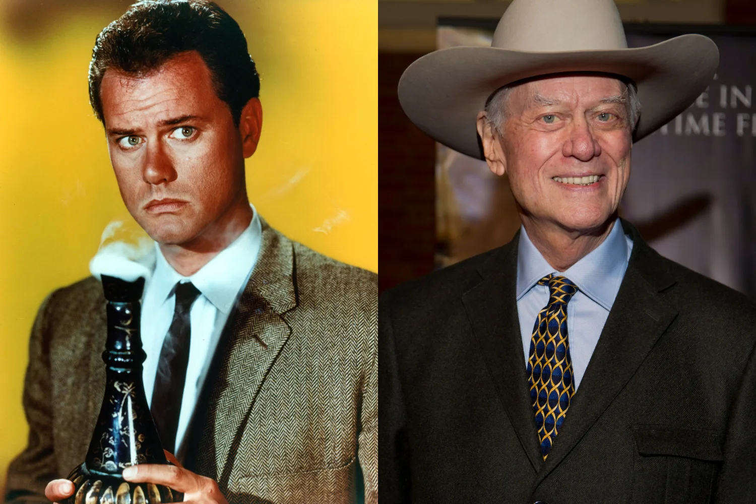 i dream of jeannie cast - larry hagman then and now