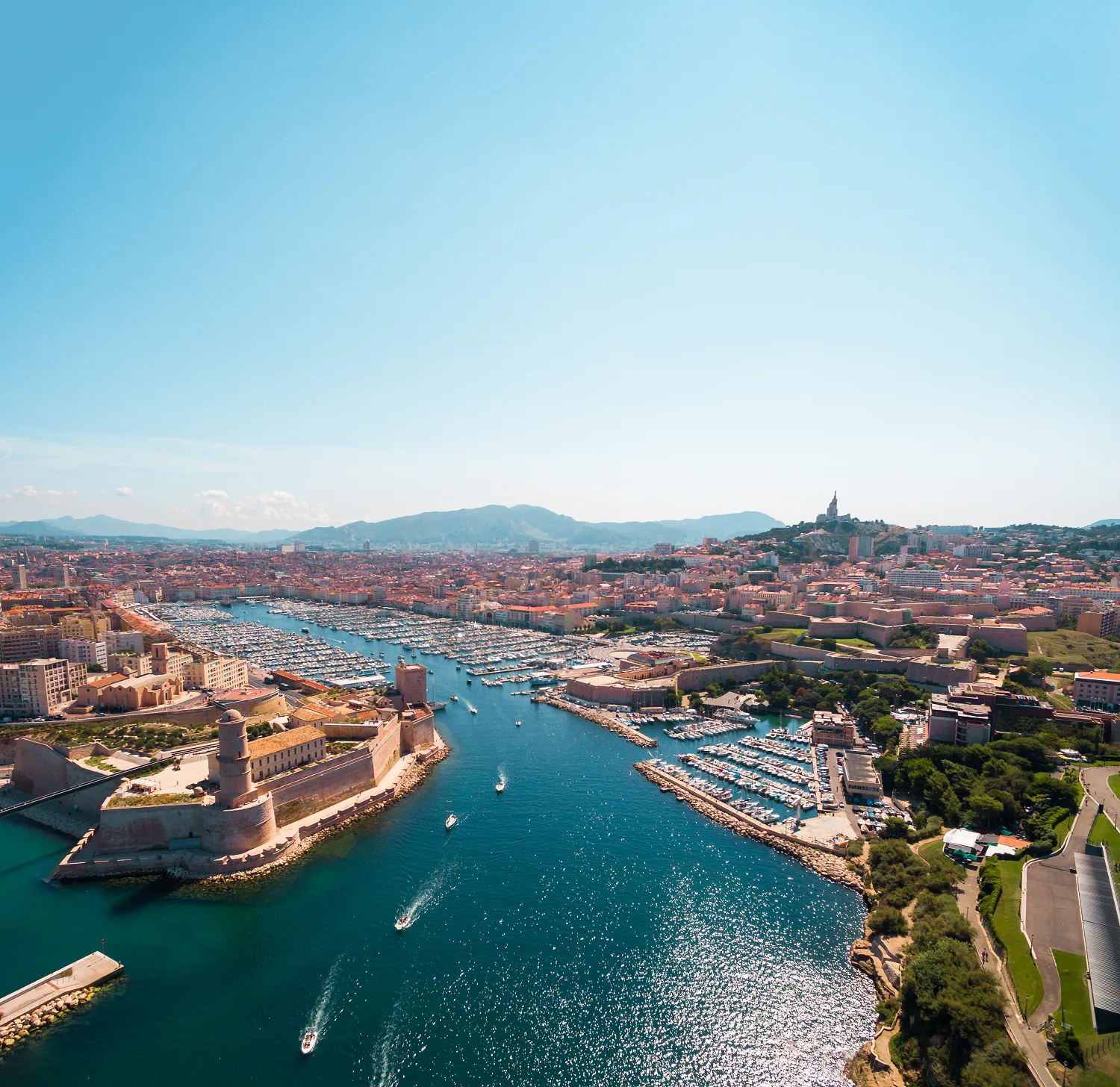 The Sun Princess cruise ship visits Marseille. 