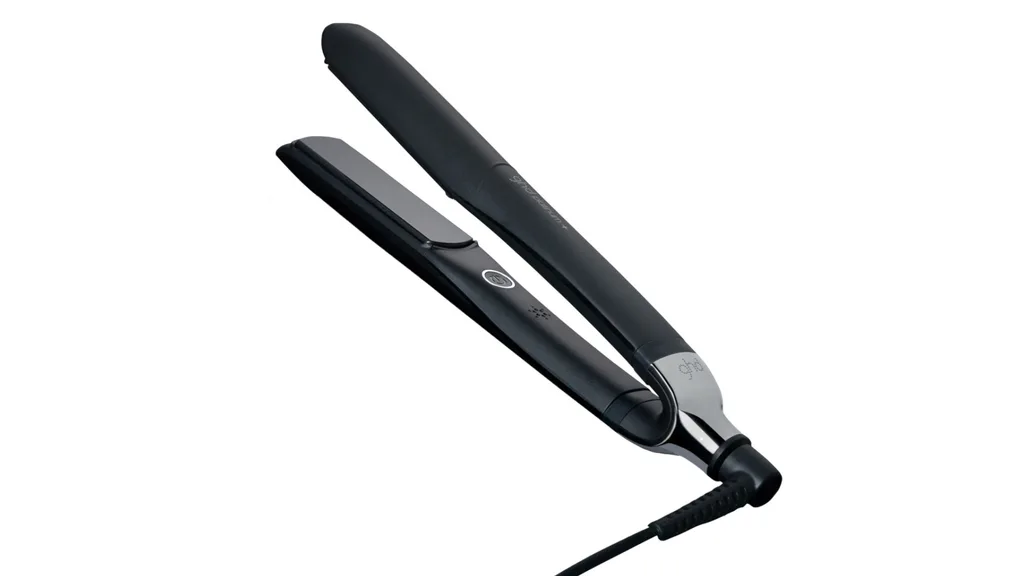 Black Friday Sale ghd Platinum+ hair straightener in black.