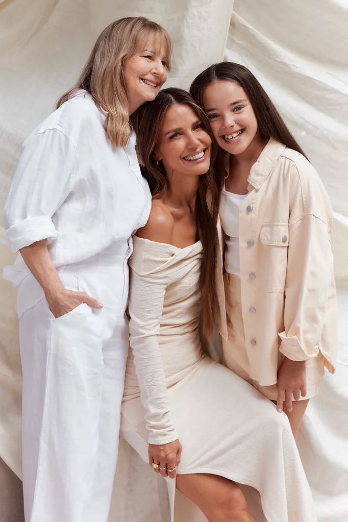 Jodi with her mum and daughter.