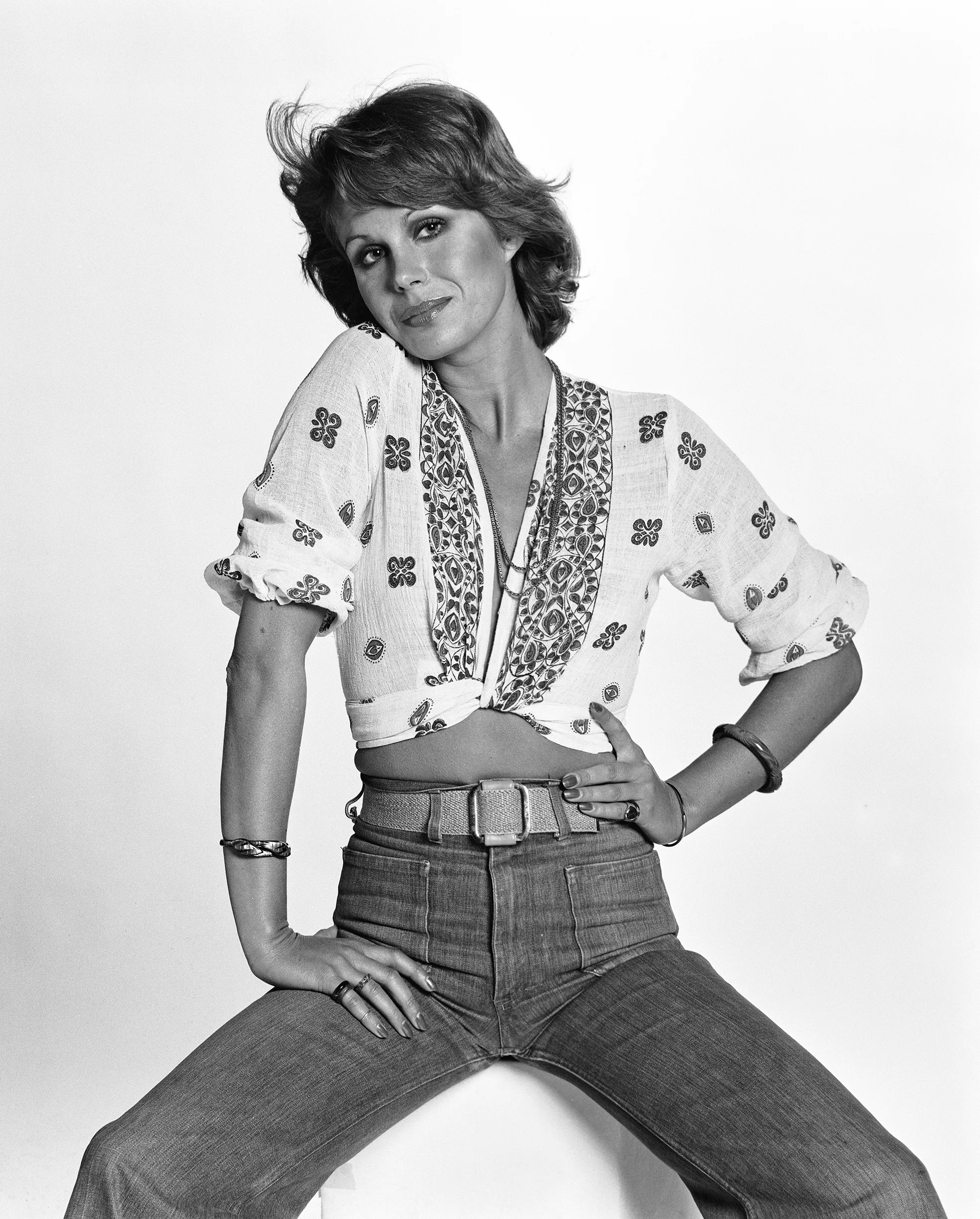 Joanna Lumley as a model in her early career. 