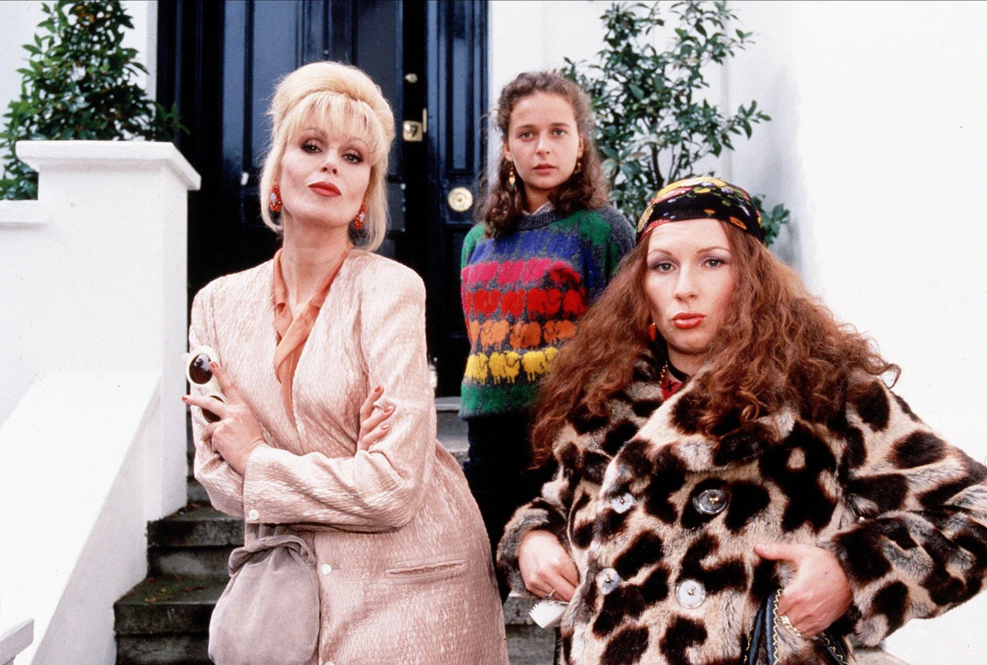 Joanna Lumley and her co-stars in Absolutely Fabulous. 