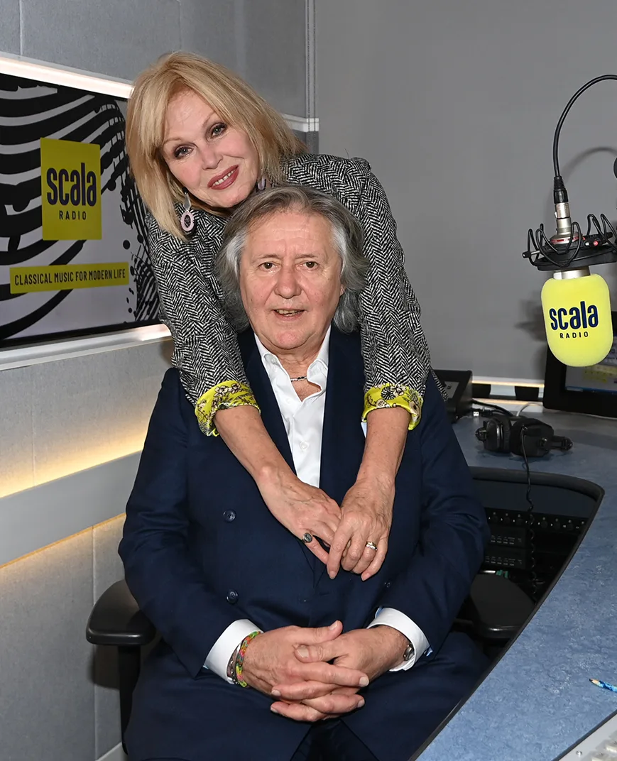Joanna Lumley and Stephen Barlow, who have been together 38 years. 