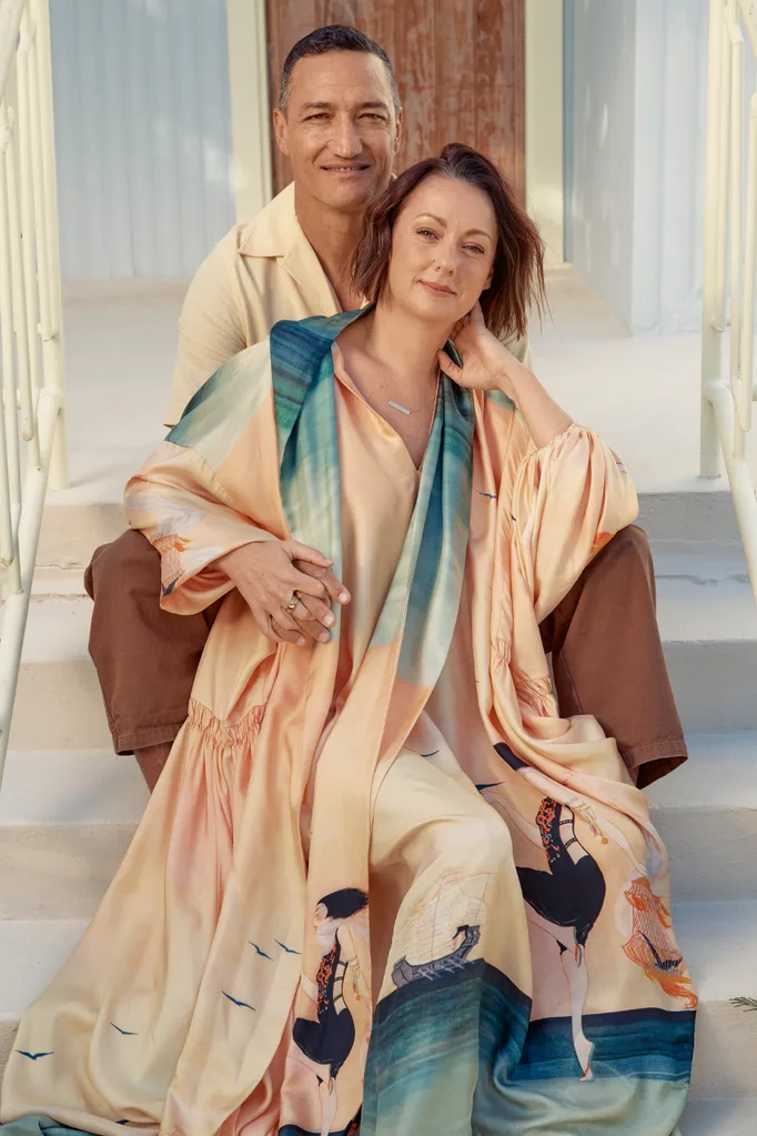 Celeste Barber and her husband Api Robin.