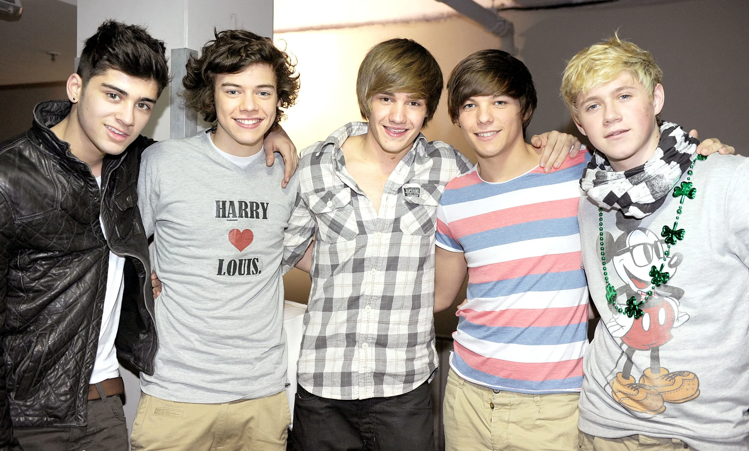 liam payne and the other members of one direction circa 2011