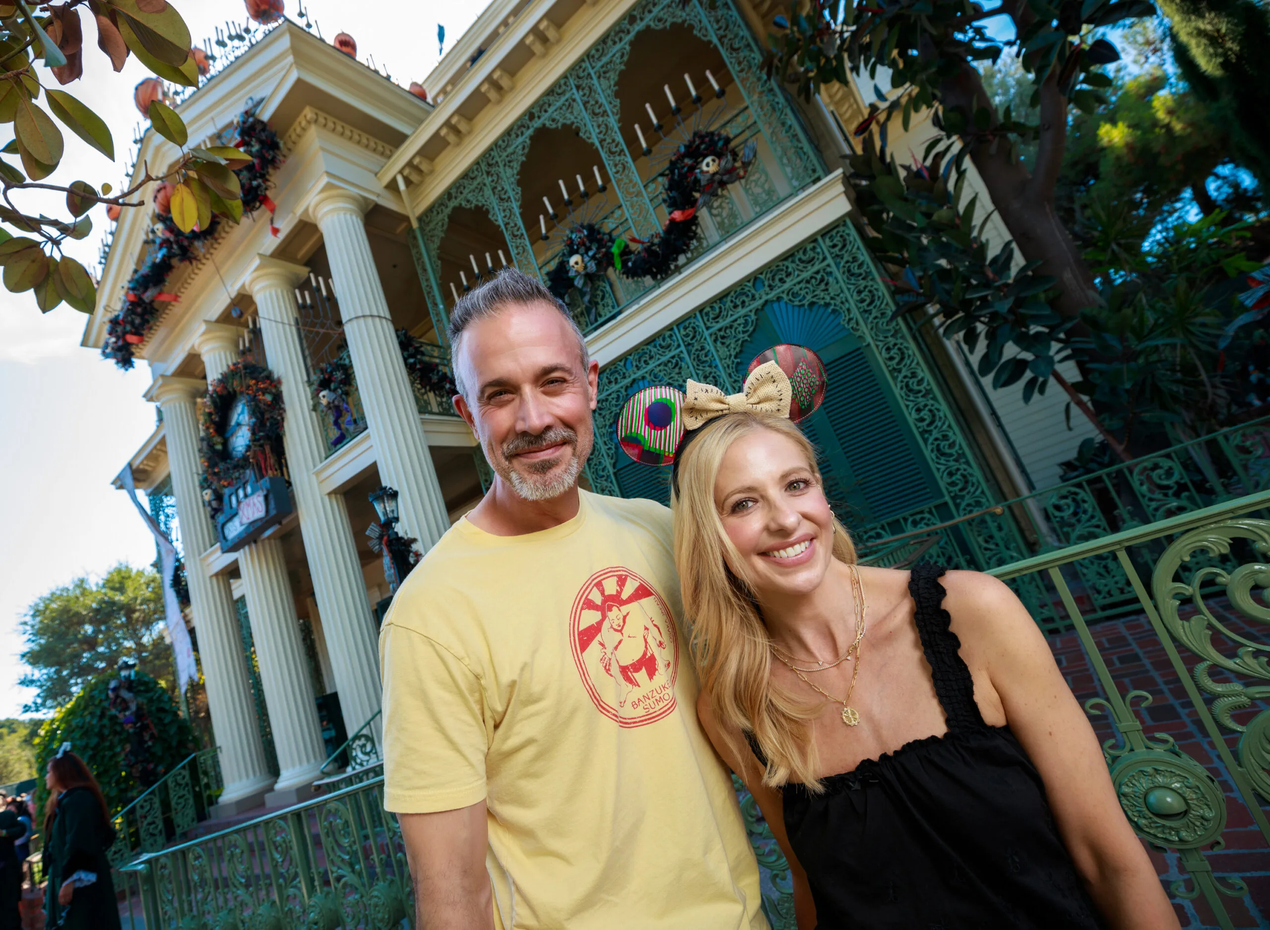 Sarah Michelle and Freddie enjoyed a fun family day out at Disneyland, California