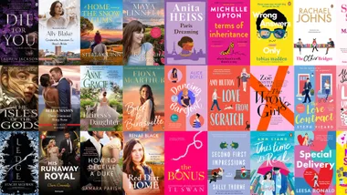 graphic of book covers of Australian romance novels