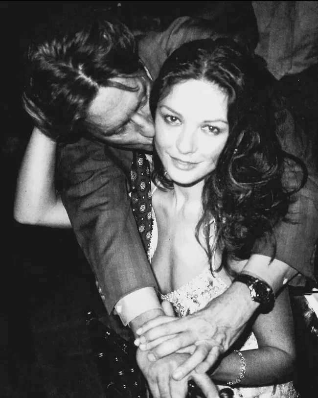 Michael Douglas embraces Catherine Zeta-Jones