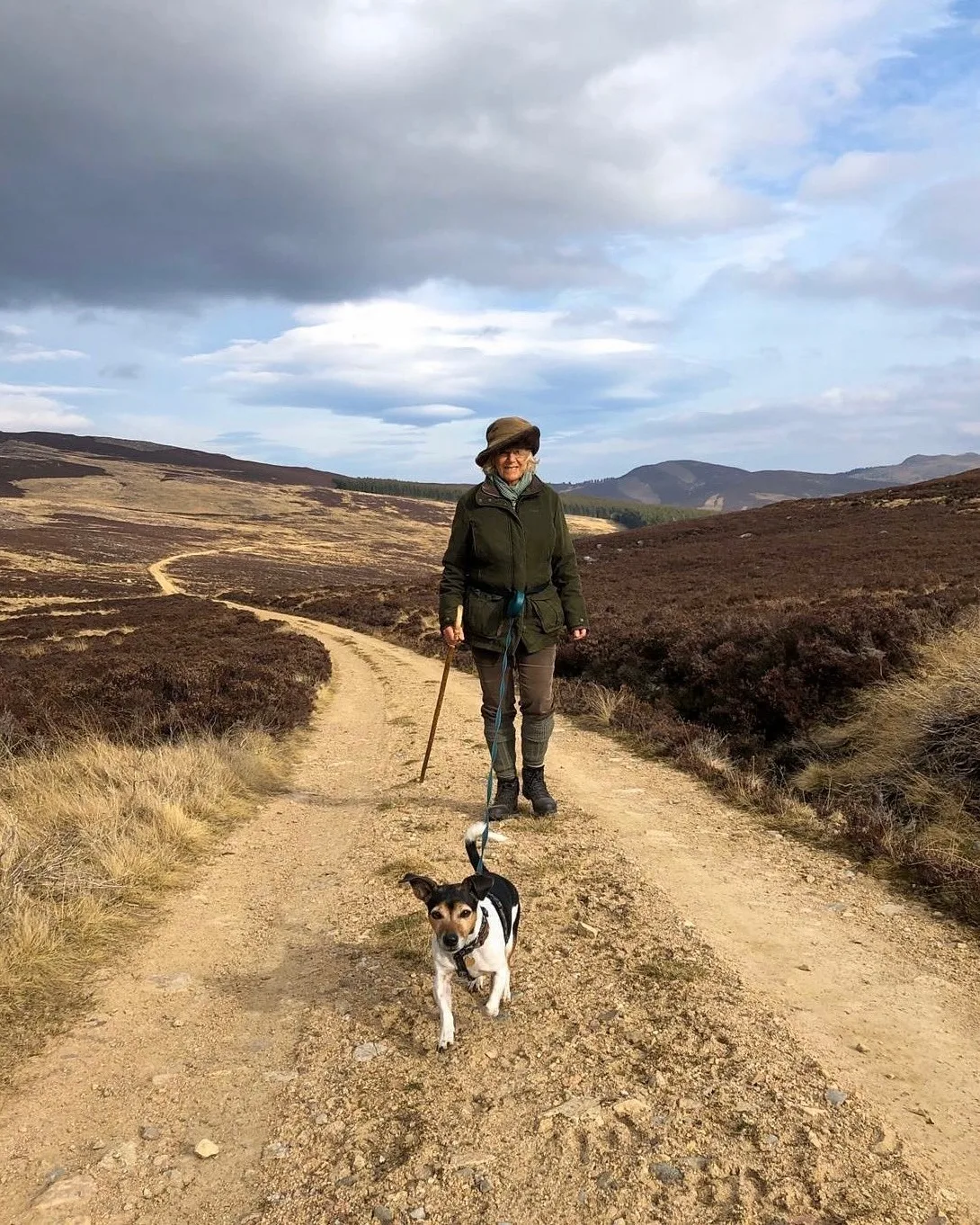 Queen Camilla on a walk