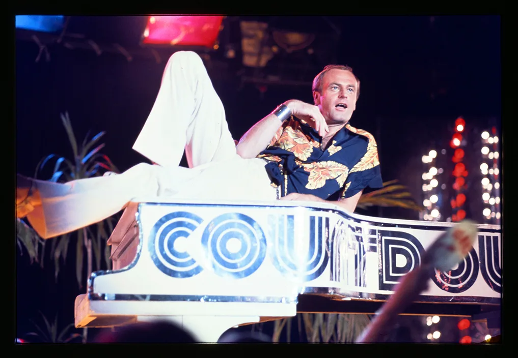 Peter Allen on Countdown. Photo courtesy of Countdown/ABC TV