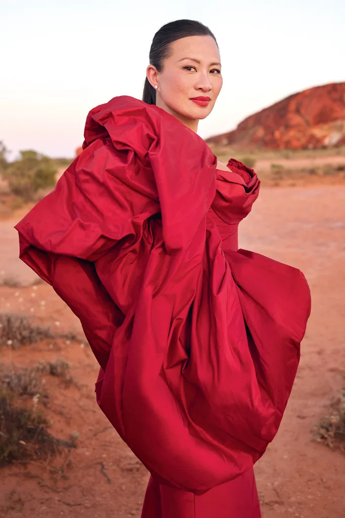 Poh Christmas cover shoot in the Northern Territory