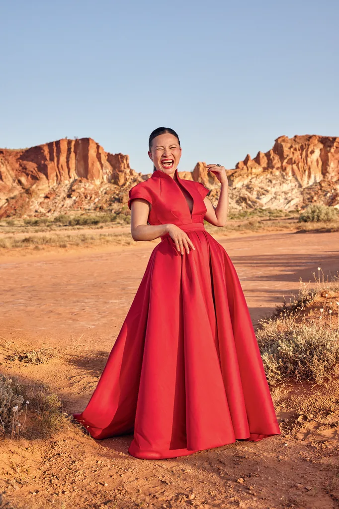 Poh Ling Yeow Christmas cover shoot in the Northern Territory