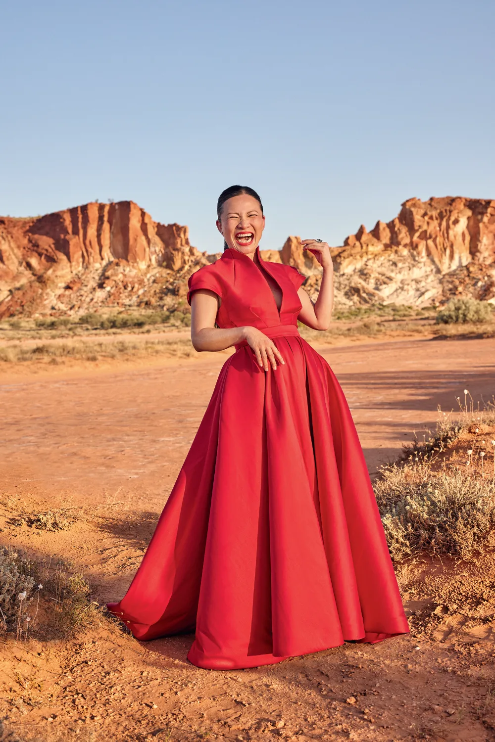 Poh Ling Yeow Christmas cover shoot in the Northern Territory