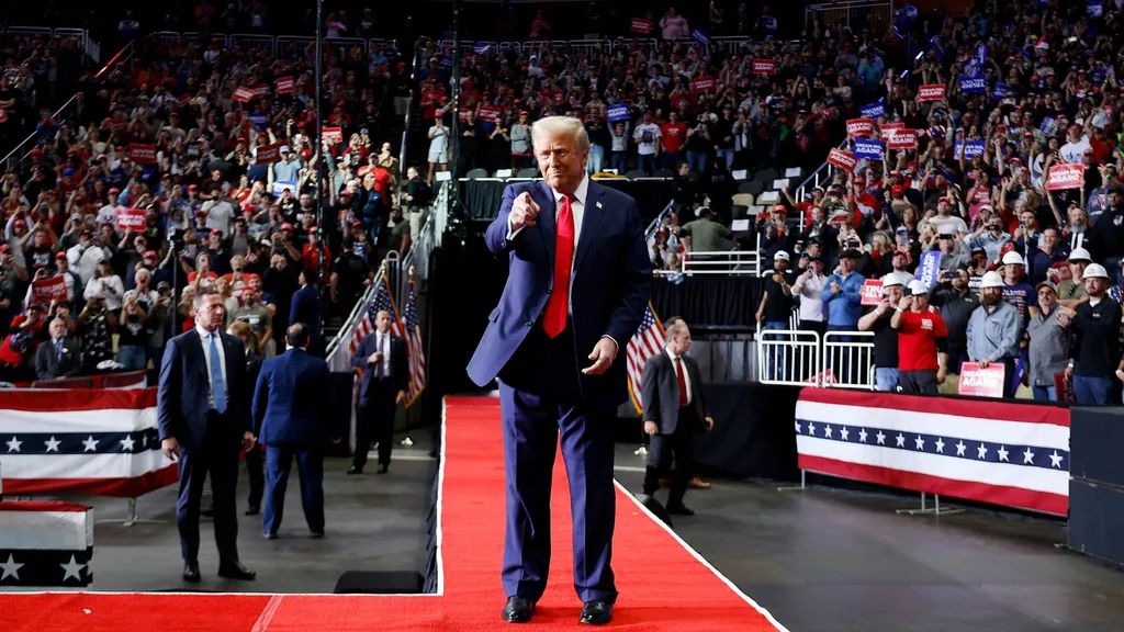 US Election 2024: Former US President Donal Trump at a Rally