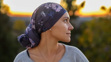 Woman with cancer