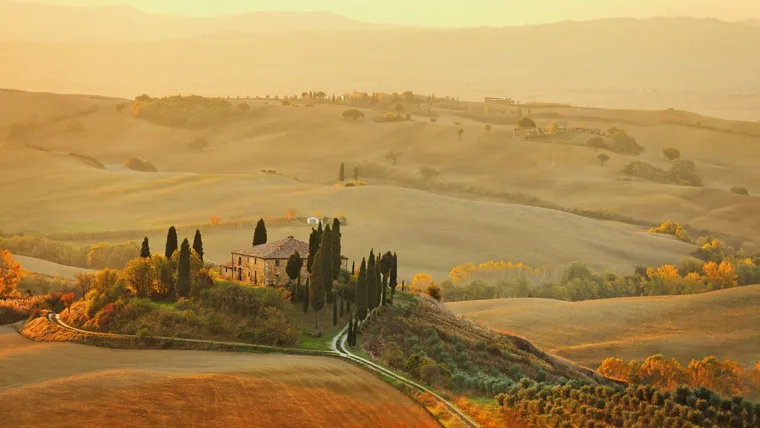 A Tuscany landscape.