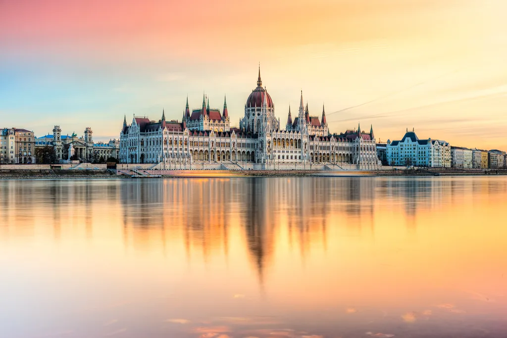 Budapest parliament building.