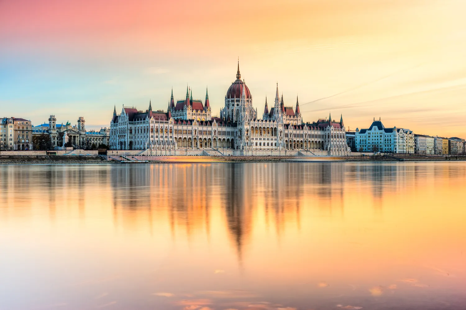 Budapest parliament building. 
