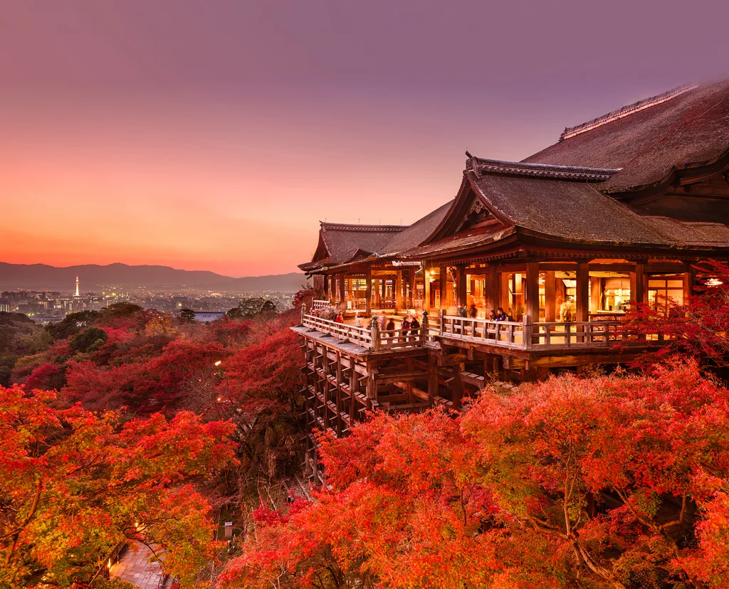 An image of Japan in fall.