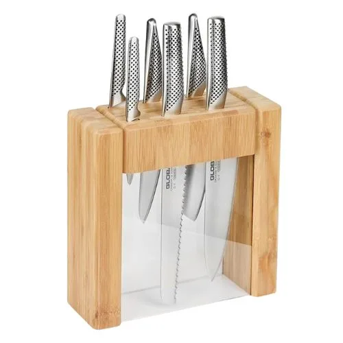Global Ikasu 7-Piece Japanese Knife Block Set