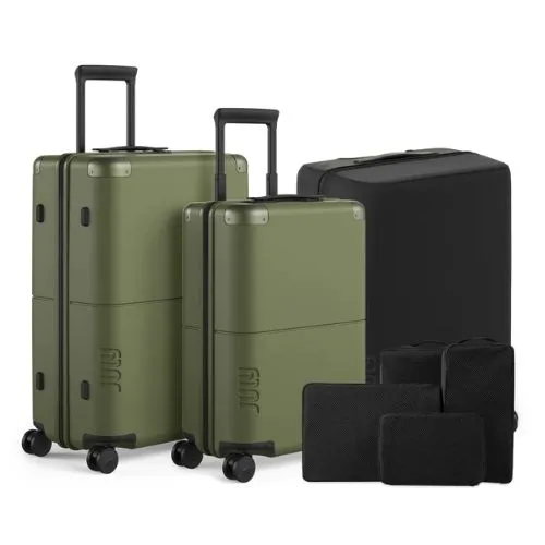 July Classic Travel Set in moss colour