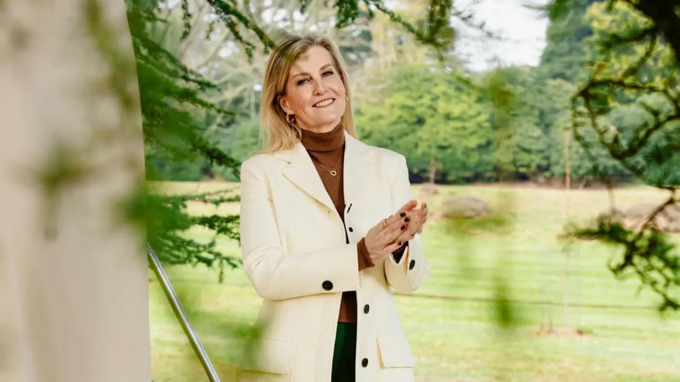 The Duchess of Edinburgh poses for her official 60th portraits.