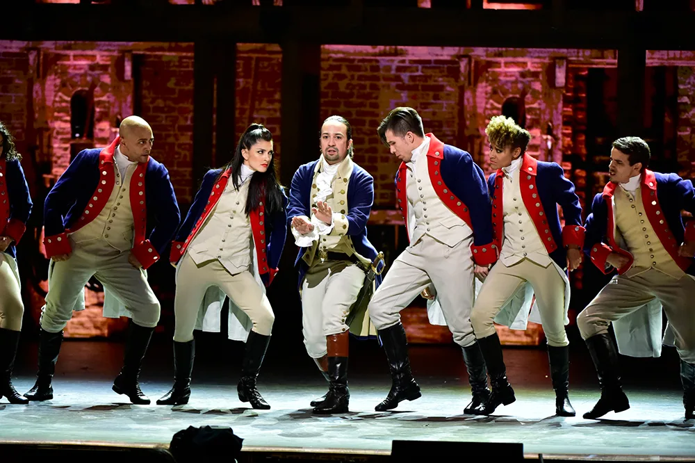 Lin-Manuel Miranda and the cast of Hamilton