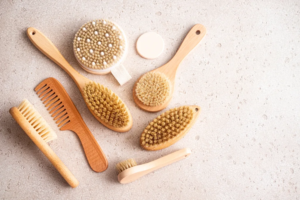 A variety of dry brushes.