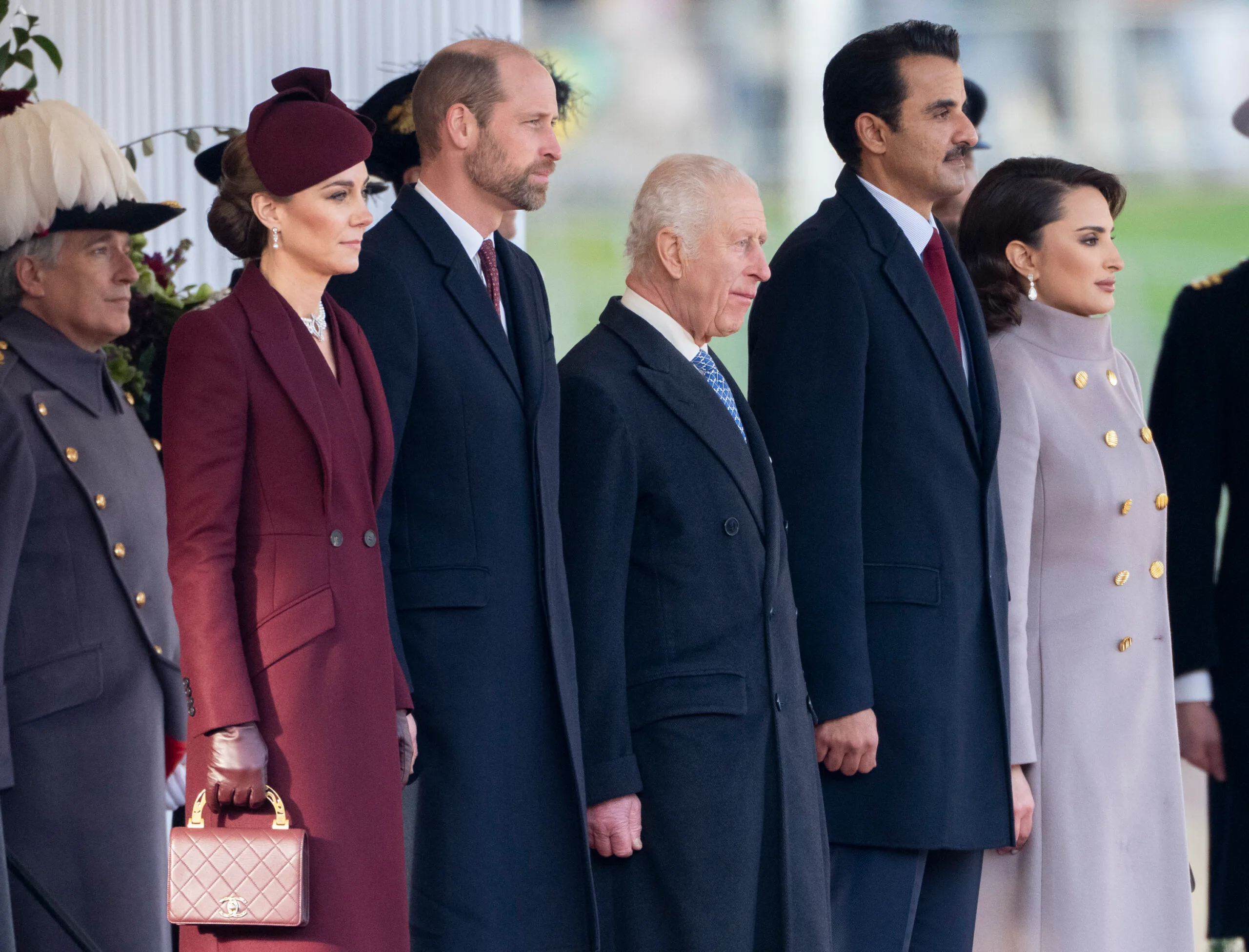 The British royals receive a visit from the Royals of Qatar