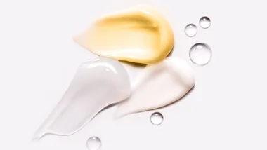 Samples of skincare products.