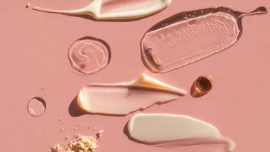 Drops and smears of skincare.