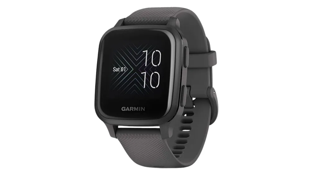 Garmin Venu Sq, Slate with Shadow Grey Case and Silicone Band