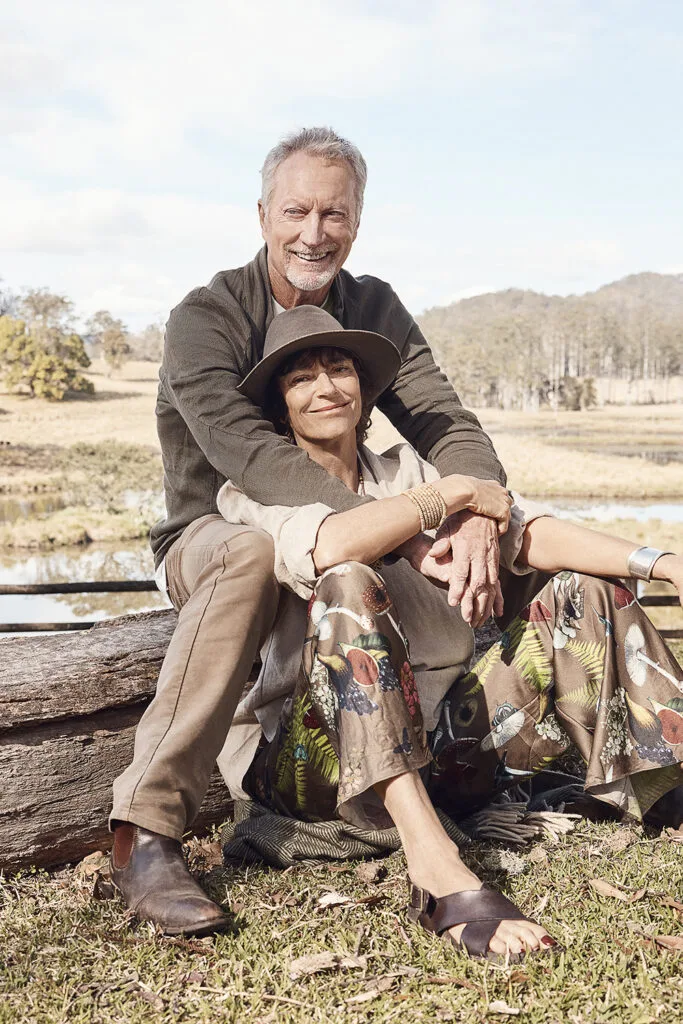 bryan brown (pictured with his wife) is nominated at the 2025 aacta awards