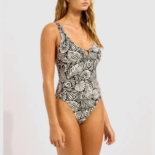 best Australian swimwear brands Seafolly C Shells Ring One Piece