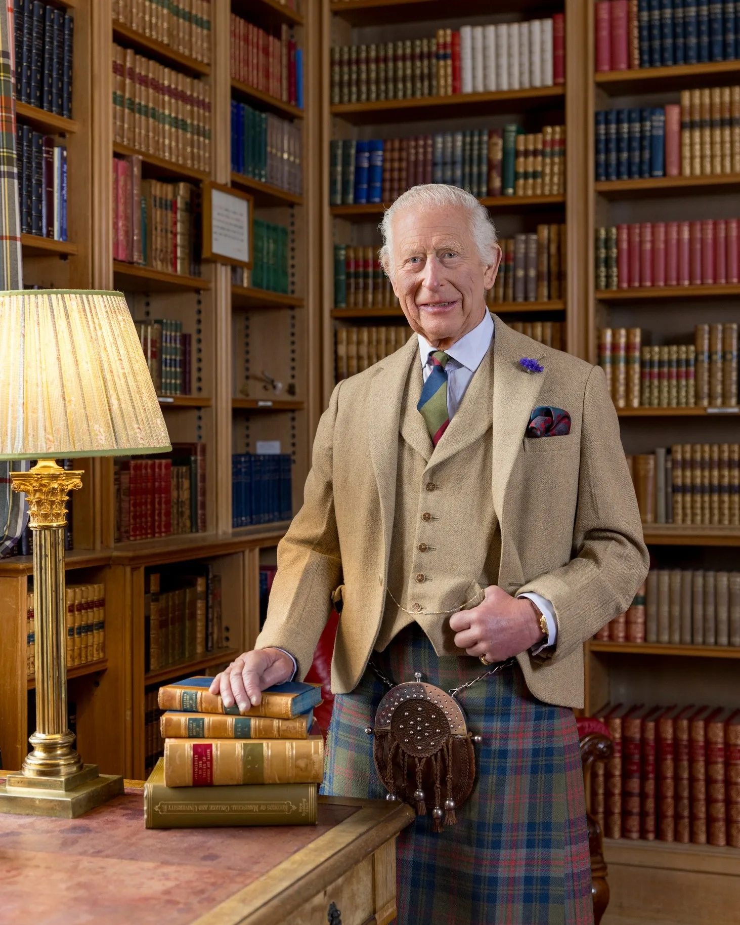 King Charles' latest protrait released for Burns Night, January 2025
