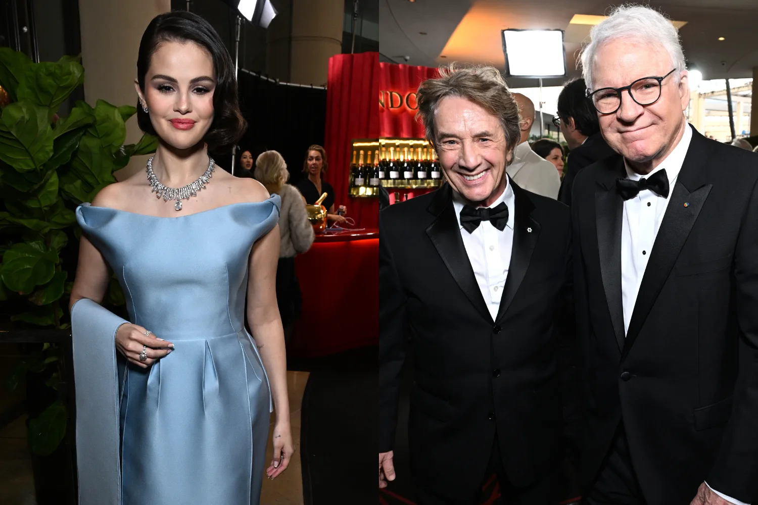 golden globes moments - selena gomez, steve martin and martin short