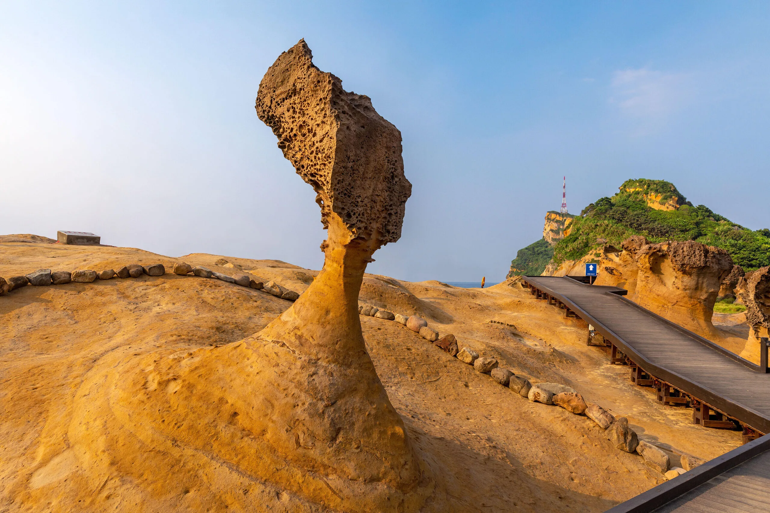 Queen's head Stone in Yehliu Geopark, New Taipei, Taiwan