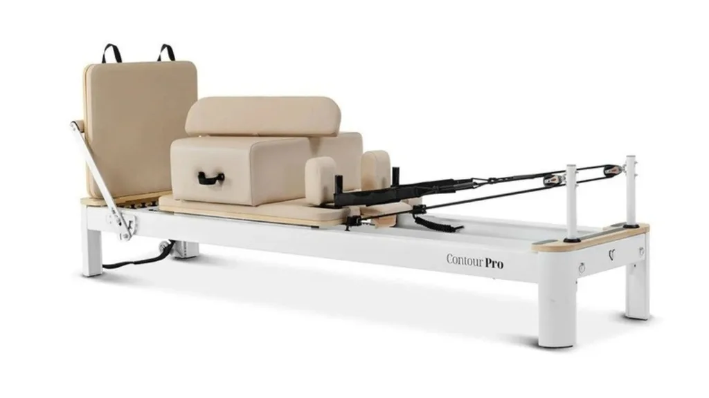 Cortex Aluminum Pilates Reformer Machine in Beige