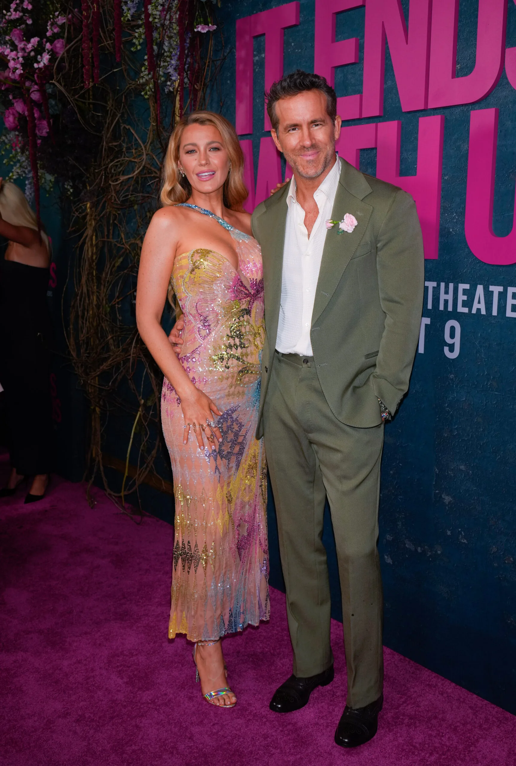 blake and her husband ryan reynolds at a screening of It Ends with Us