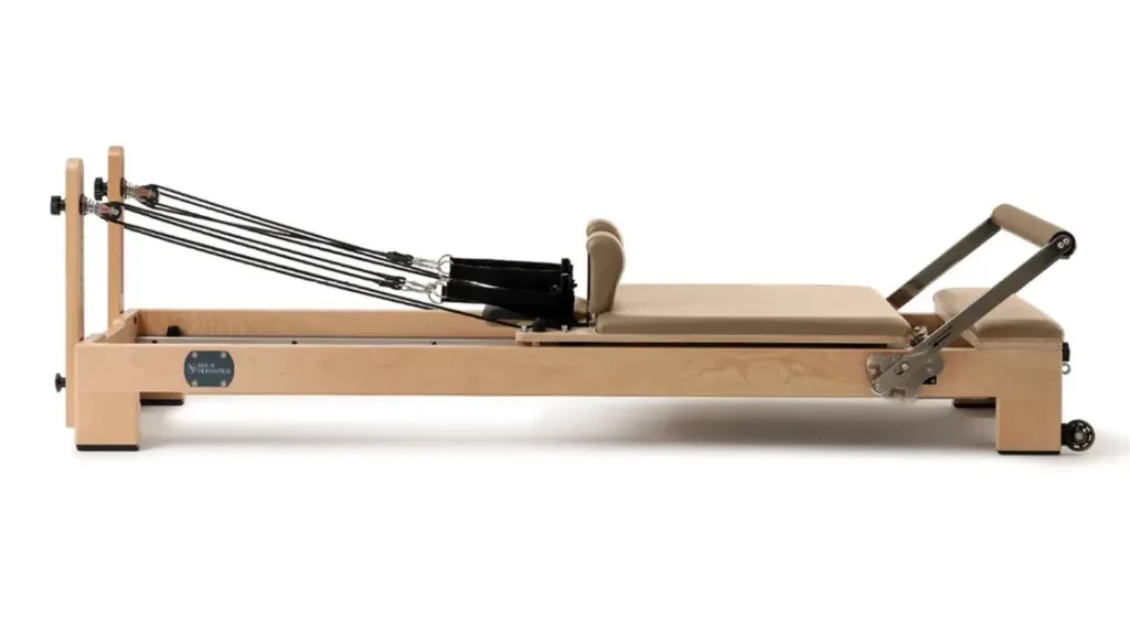 Your Reformer YR Original Pilates machine in Mocha colour