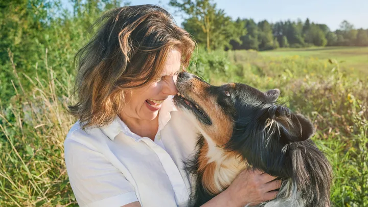 Woman with dog